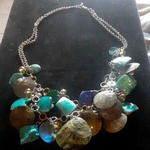 Colorful Shell Statement Necklace